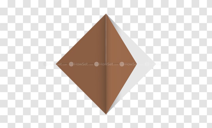Paper Diagonal Origami Triangle - By Laying Hens Transparent PNG