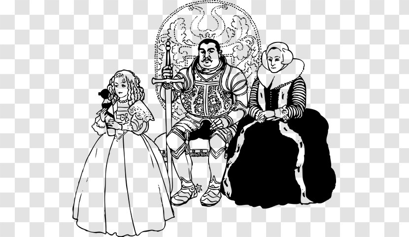 Middle Ages King Queen Regnant Clip Art - Flower Transparent PNG