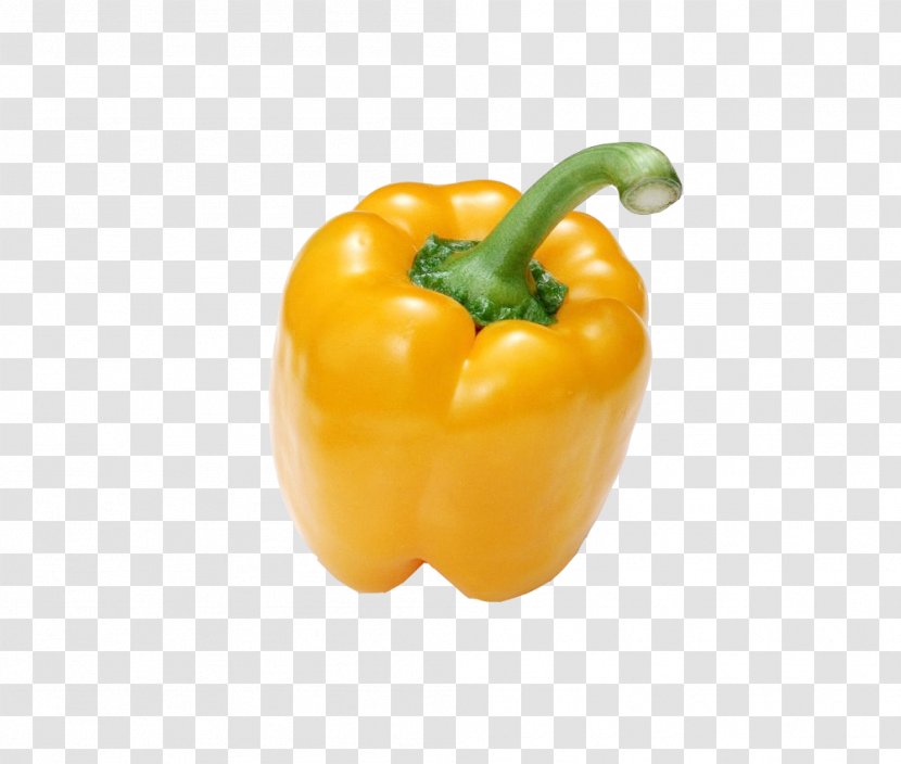 Bell Pepper Vegetable Habanero Food Stir Frying - Paprika - Physical Yellow Sweet Transparent PNG