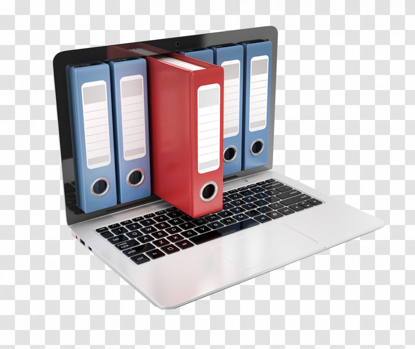 Electronic Document And Records Management System Business - Creative Computer Bookshelf Transparent PNG