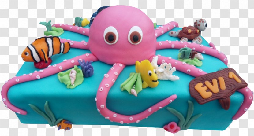 Birthday Cake Torte Decorating Octopus Transparent PNG