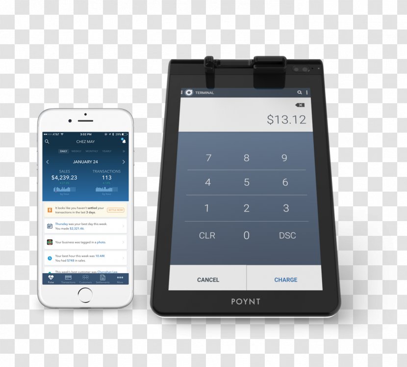 Smartphone Feature Phone Point Of Sale Payment Terminal Computer - Mobile Phones - Smart Device Transparent PNG