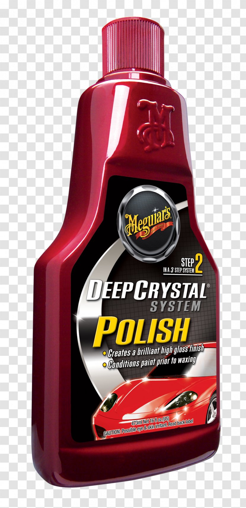 Meguiar's Deep Crystal Carnauba Wax A2216 Meguiars Step 2 A3116EU Wet Look Cleaner 473ml - Automotive Fluid - Car Transparent PNG