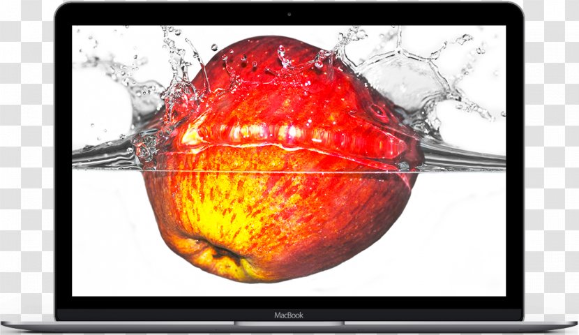 Apple Water Desktop Wallpaper High-definition Television 1080p - Heat - Fruit Splash Transparent PNG