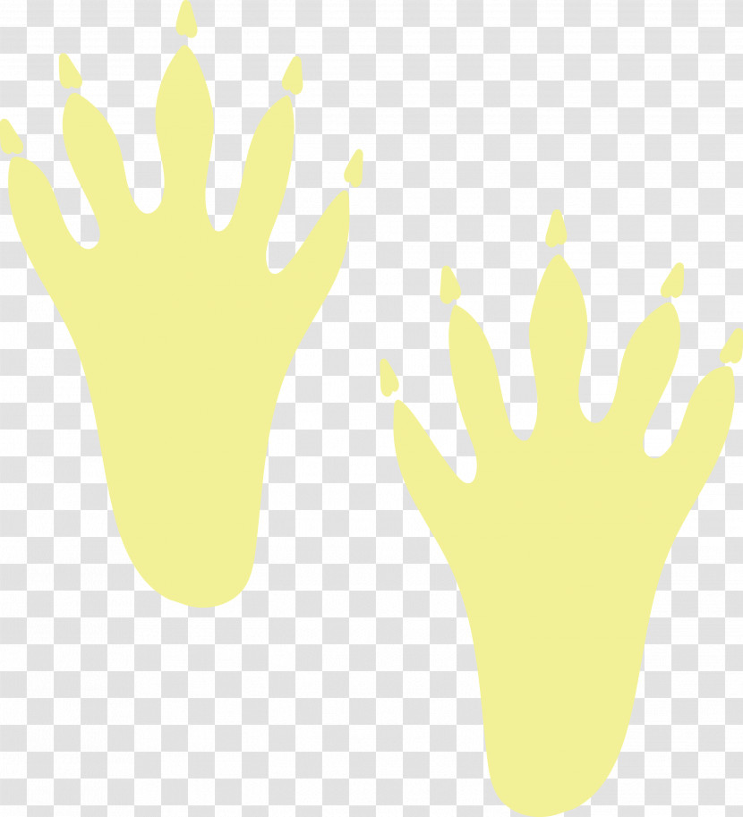 Hand Model Yellow Line Meter Hand Transparent PNG