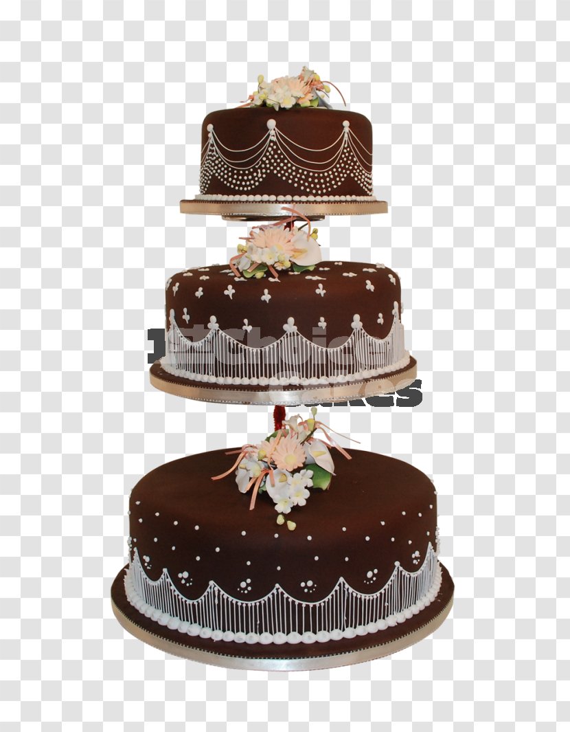 Chocolate Cake Wedding Torte Frosting & Icing Layer - Dessert Transparent PNG