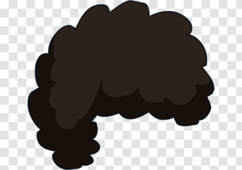 Transformice Afro Wig Hair - Black Transparent PNG