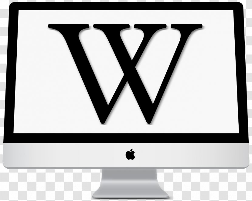 English Wikipedia Wikimedia Foundation Encyclopedia - Computer Monitor - Text Logo Transparent PNG
