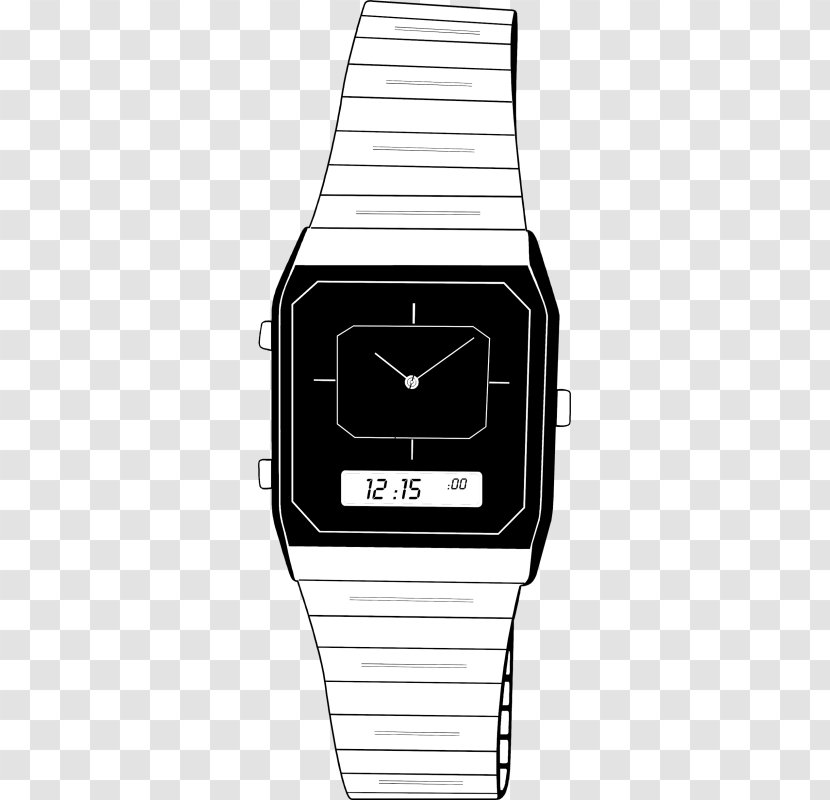 Watch Strap Digital Clock Clothing Accessories Transparent PNG
