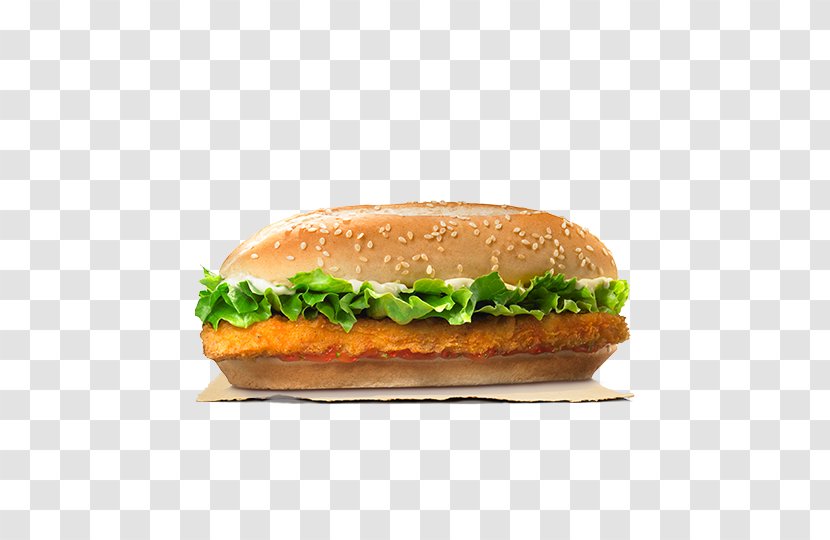 Hamburger Cheeseburger Chicken Sandwich Whopper Burger King Nuggets - Bun Transparent PNG