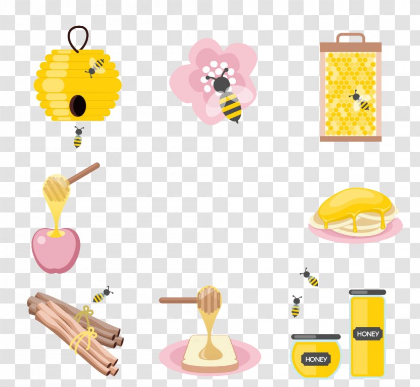 Honey Bee Clip Art - Food - And Transparent PNG