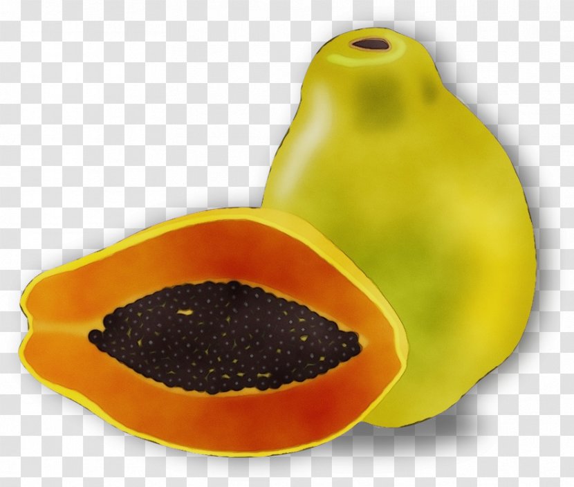 Papaya Yellow Fruit Plant Food - Vegetable Pear Transparent PNG