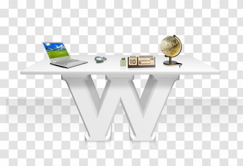 Download Desk - Yellow - W-shaped Podium Transparent PNG