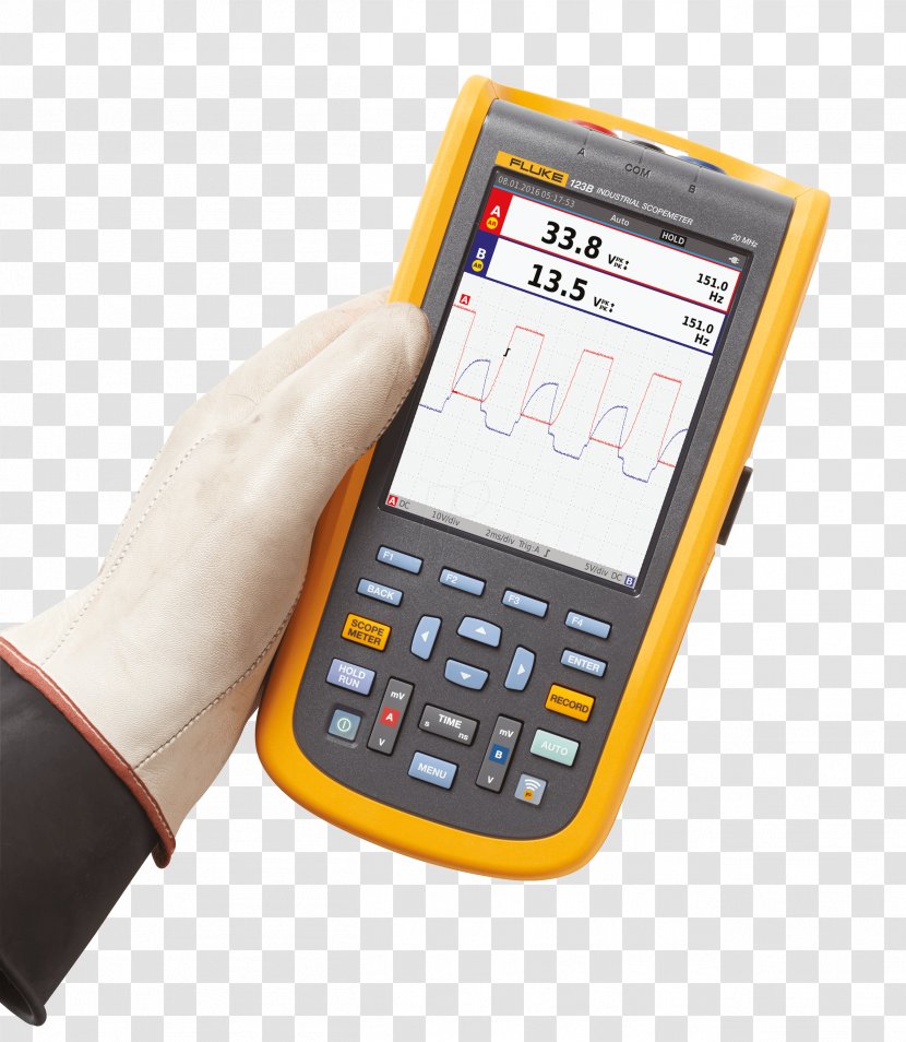 Oscilloscope Fluke Corporation Multimeter Waveform Troubleshooting - Tool - Electronic Product Transparent PNG