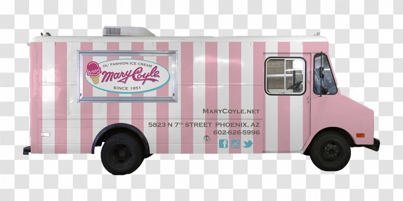 Ice Cream Van Parlor Dessert - Truck Transparent PNG