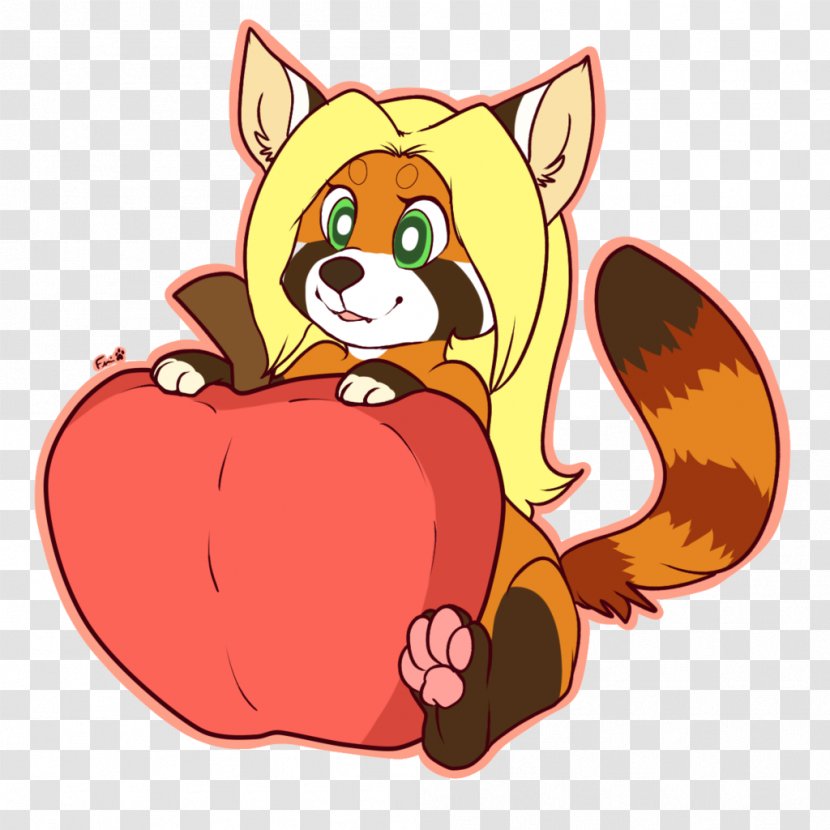 Whiskers Red Fox Cat Clip Art - Character - Big Apple Transparent PNG