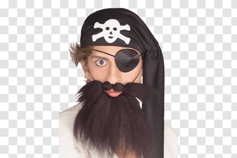 Moustache Beard Piracy Costume Hair - Party - Real Mustache Transparent PNG