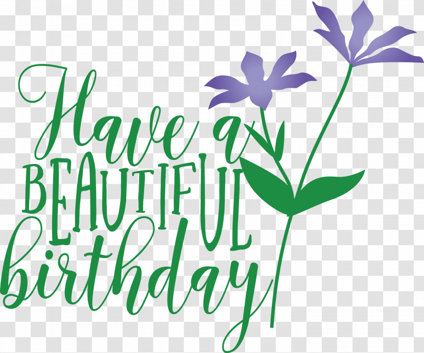 Beautiful Birthday Transparent PNG