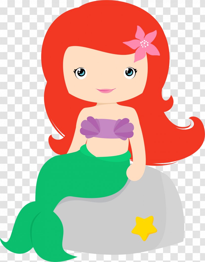 Ariel Rapunzel Drawing Mermaid Disney Princess - Red Transparent PNG