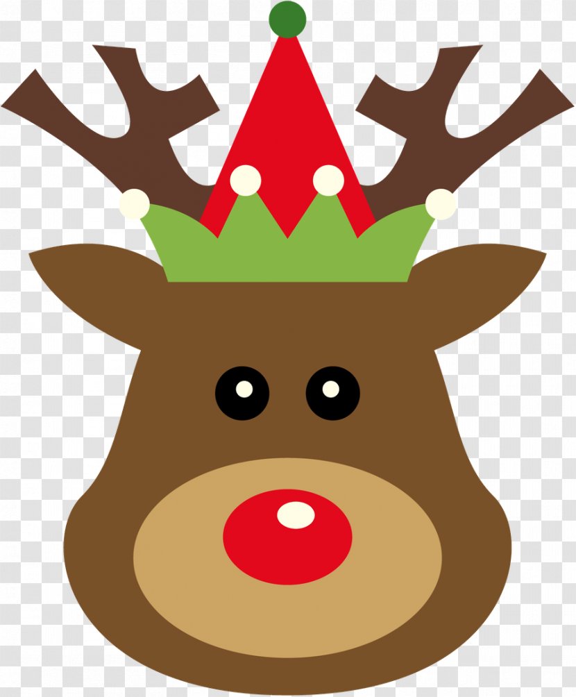 Reindeer Santa Claus Clip Art Christmas Day Rudolph Transparent PNG