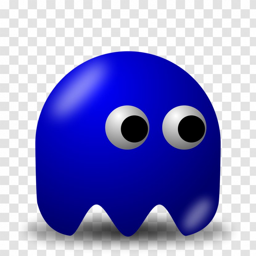 Pac-Man Ghosts Blue Clip Art - Ghost Cliparts Transparent PNG