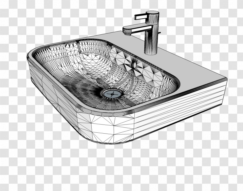 Sink Plumbing Fixtures Stainless Steel Kitchen Bathroom - Tile Transparent PNG
