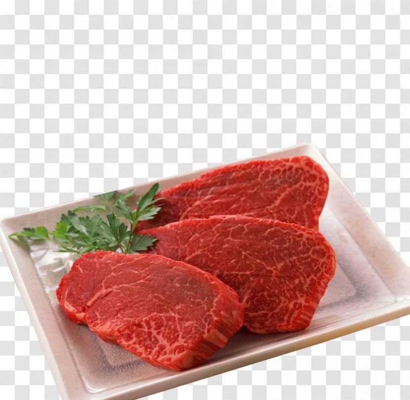 Hamburger Steak Barbecue Meat Food - Cartoon - Material Transparent PNG