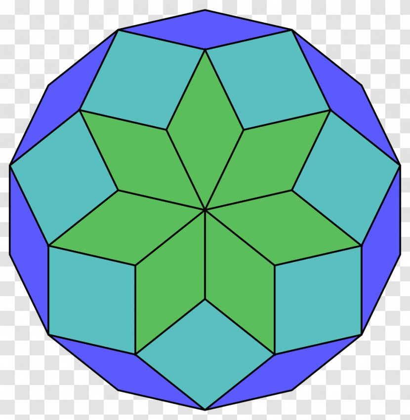 Tetradecagon Regular Polygon Geometry Line - Symmetry Transparent PNG