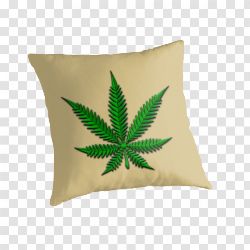 Leaf Hemp Cannabis - Marijuana Pillow Transparent PNG