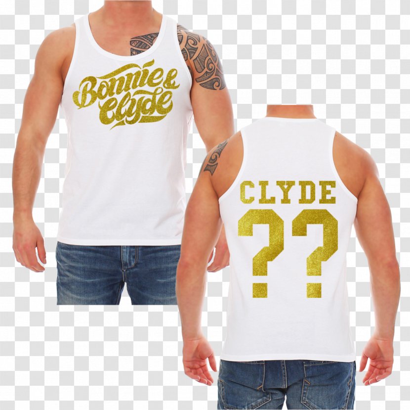 T-shirt Sleeveless Shirt Top Sweater - Joint - Bonnie And Clyde Transparent PNG
