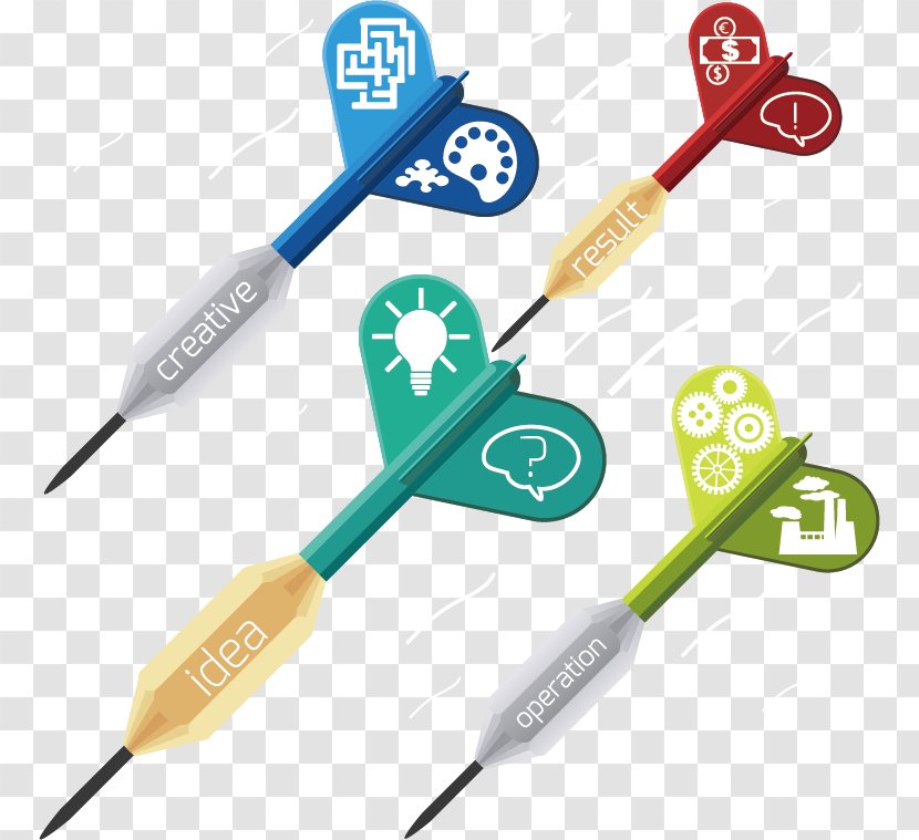 Euclidean Vector - Plot - Creative Darts Transparent PNG