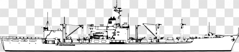 Protected Cruiser Torpedo Boat Line Art Naval Architecture - Black And White - Store Shop Transparent PNG