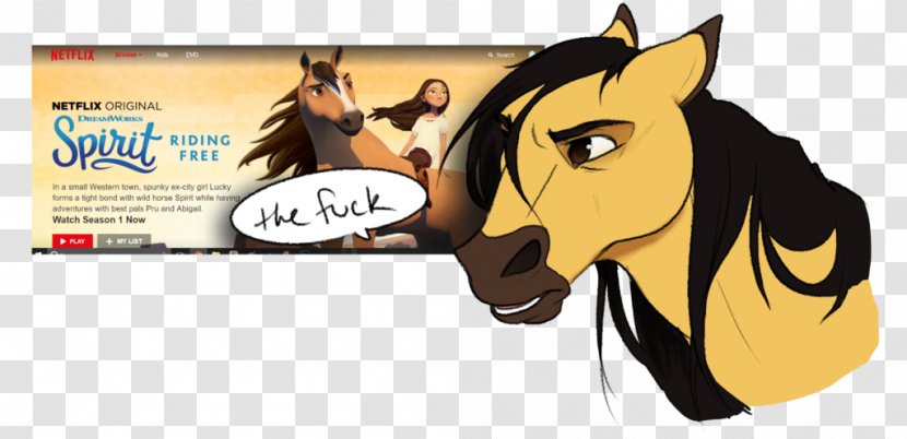 Pony Mustang Comics Cartoon Pack Animal - Livestock - Spirit Riding Free Transparent PNG