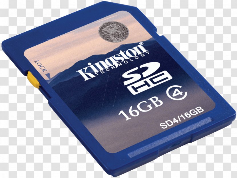 Flash Memory Cards Secure Digital SDHC Kingston Technology Computer Data Storage - Kofi Transparent PNG