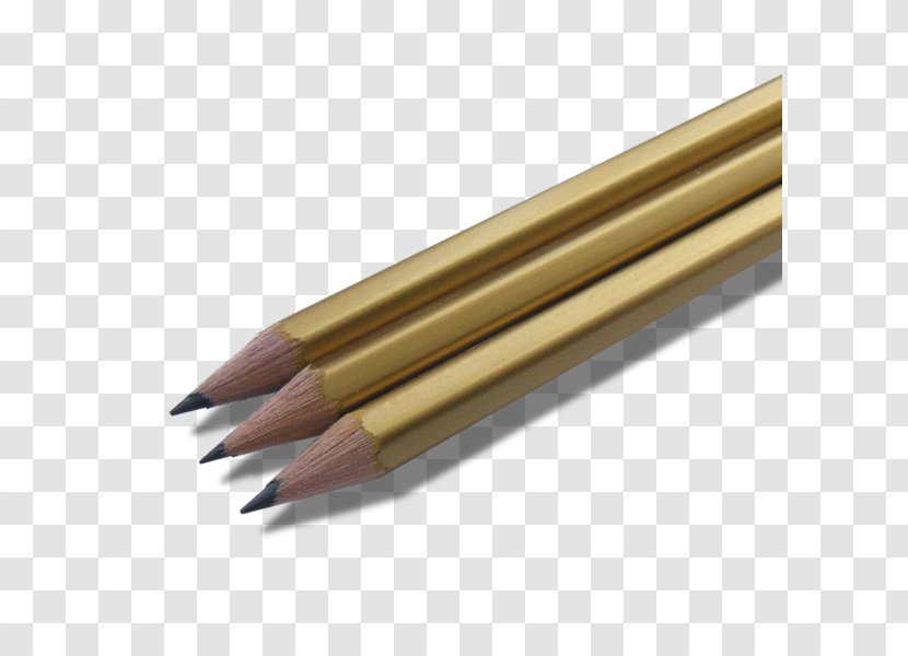 Pencil Paper Ballpoint Pen Gold Caran D'Ache - Copper Transparent PNG