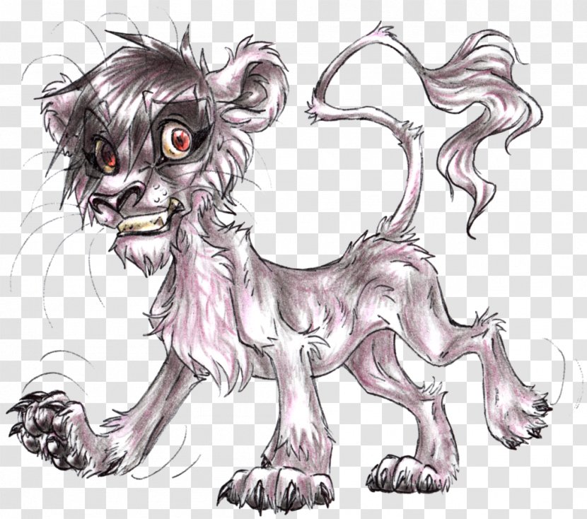 Lion Dog Cat Art Sketch - Silhouette Transparent PNG