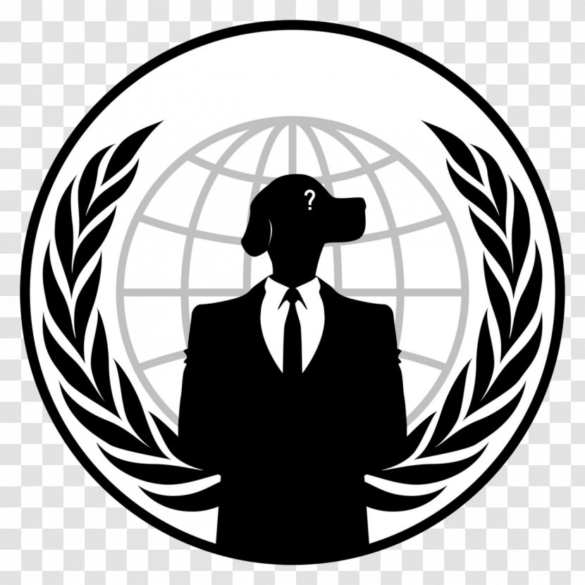 Anonymous Logo Hacktivism Security Hacker - Black And White - Mask Transparent PNG