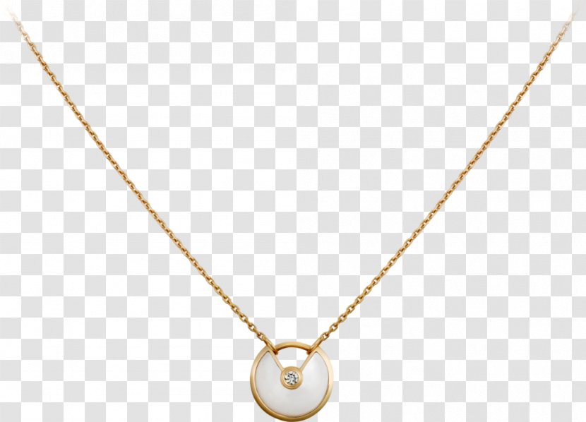 Cartier Necklace Diamond Jewellery Gold - Cut - Pearl Transparent PNG