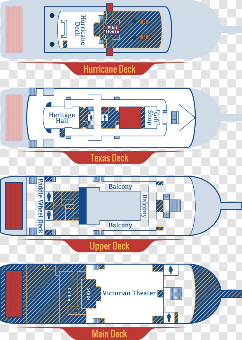General Jackson Showboat Grand Ole Opry Cumberland River Seating Plan - Nashville - Deck Transparent PNG