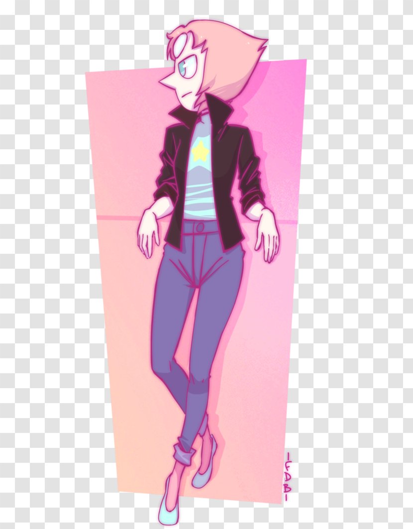 Pearl Last One Out Of Beach City Fan Art Drawing - Watercolor - Silhouette Transparent PNG