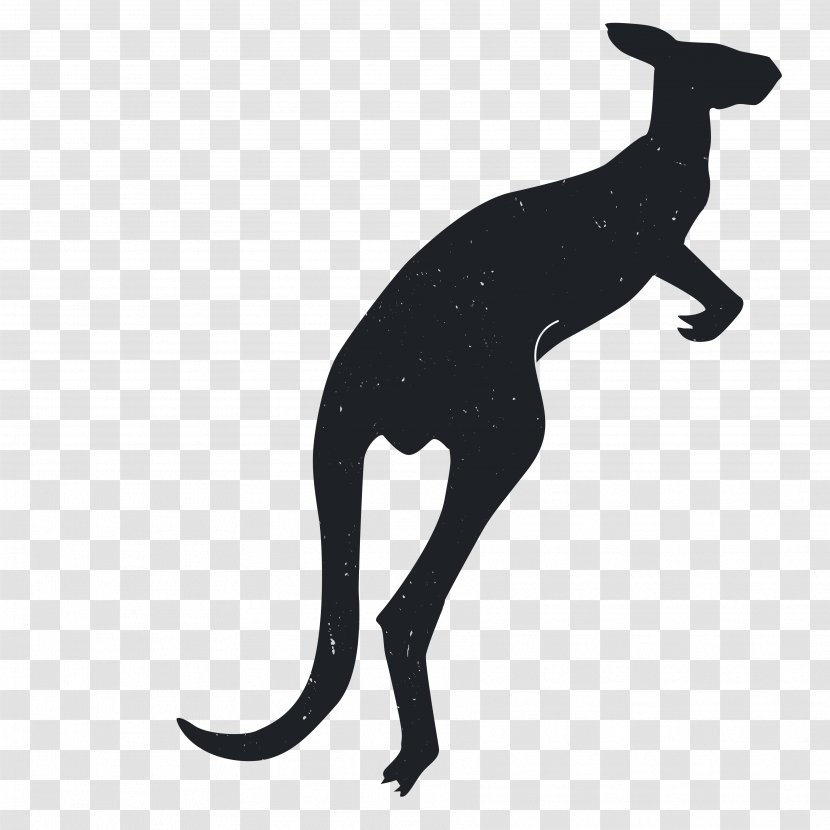Dog Silhouette Kangaroo Animal - Wildlife - Silhouettes Transparent PNG