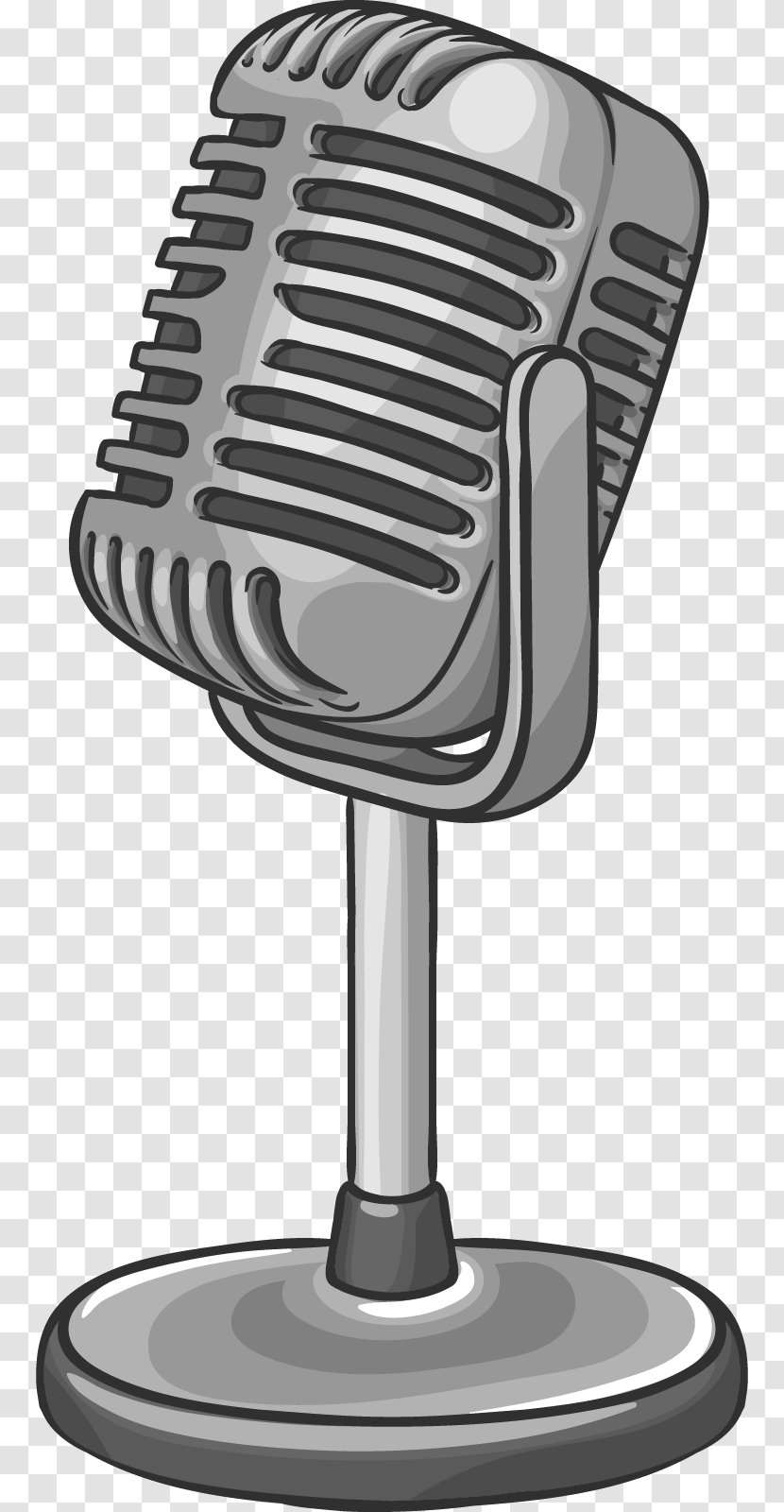 Microphone Drawing Icon - Painting - Cartoon Hand-painted Transparent PNG