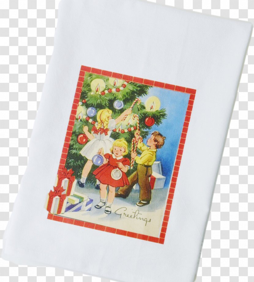 Textile Towel Flour Sack Christmas Ornament Gift - Kitchen Paper Transparent PNG