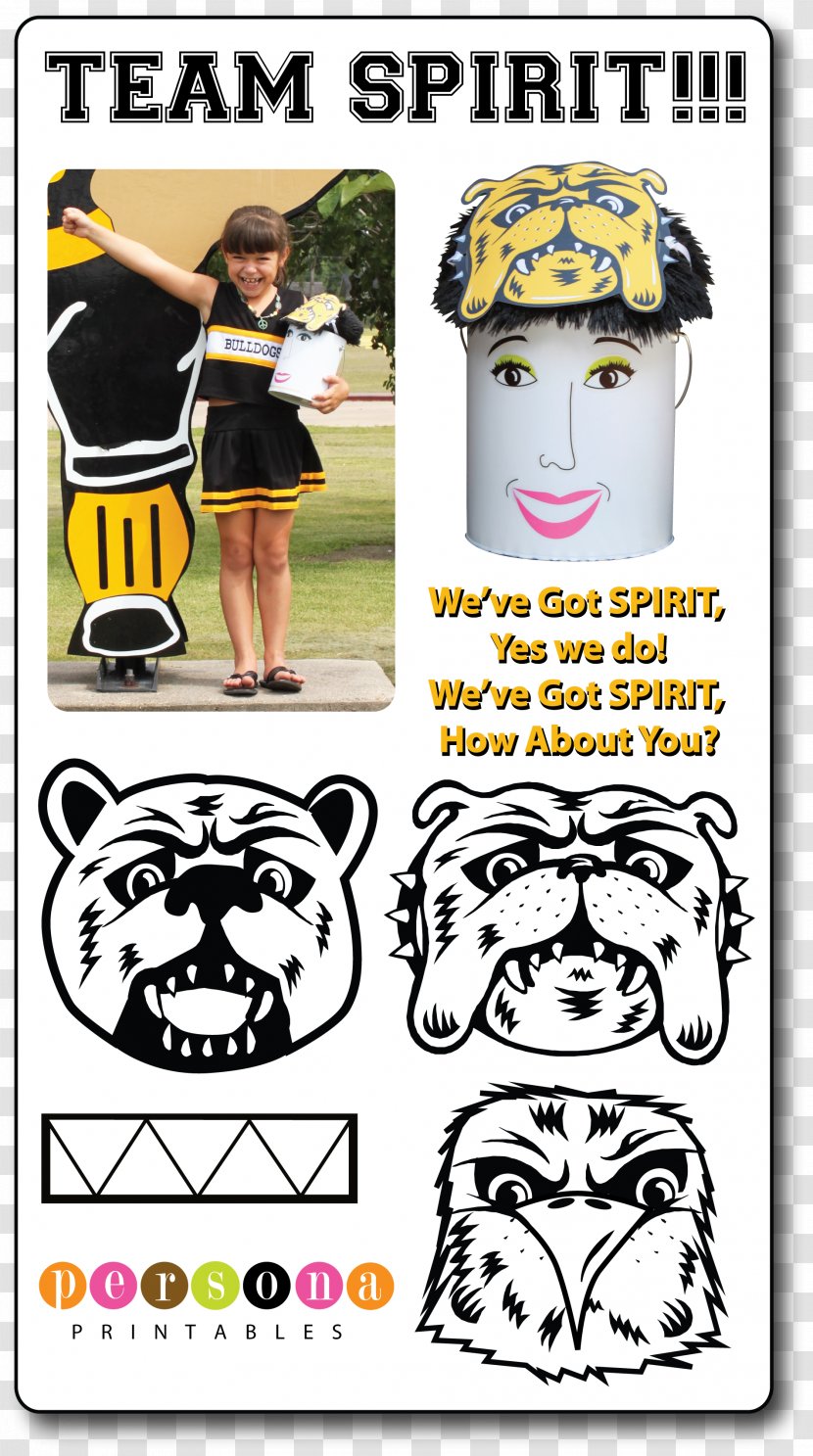 Cartoon Headgear Poster - Art - Team Spirit Transparent PNG