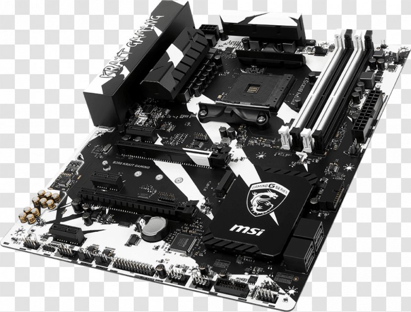 Socket AM4 MSI X370 KRAIT GAMING Motherboard PRO CARBON - Computer Cooling - Electronic Device Transparent PNG