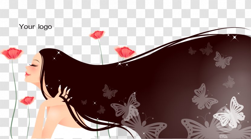 International Women's Day Beauty Parlour Wallpaper - Cartoon - Hairdressing Card Transparent PNG