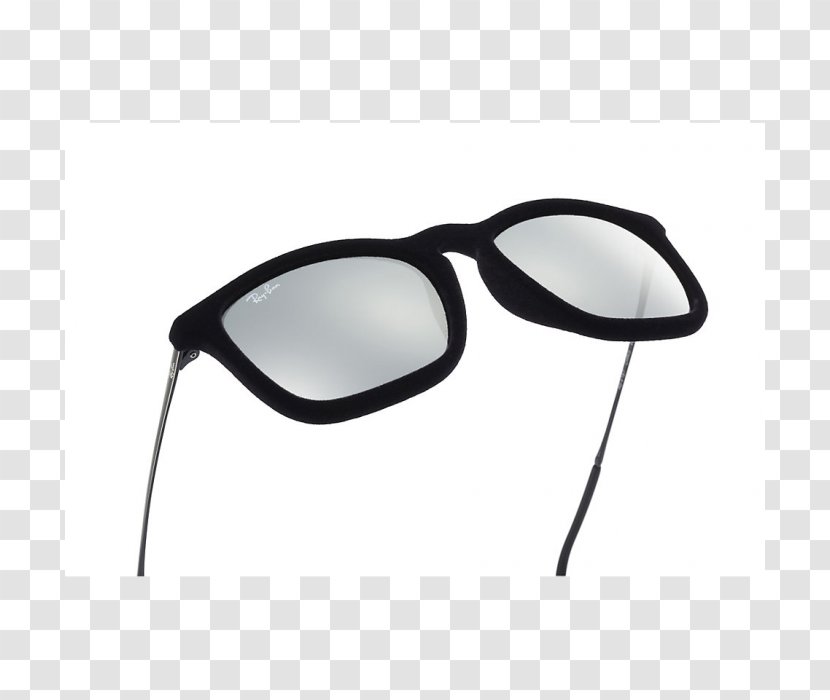 Ray-Ban Erika Classic Aviator Sunglasses Chris - Velvet - Meteorite Transparent PNG