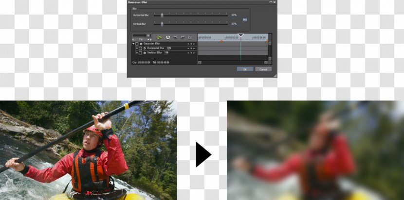 Edius Adobe Premiere Pro Grass Valley Compositing Video - Silhouette - Gaussian Blur Transparent PNG