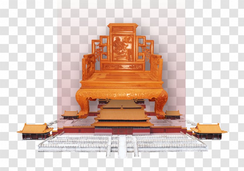 Forbidden City National Palace Museum Chinese Dragon - China Throne Transparent PNG