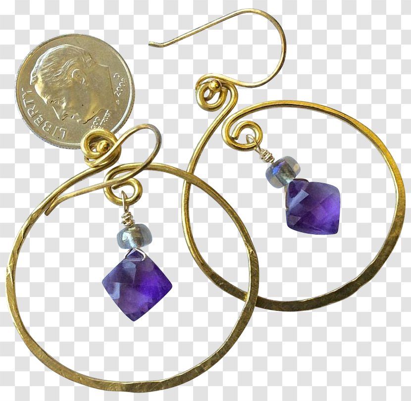 Amethyst Earring Body Jewellery Purple - Jewelry Transparent PNG